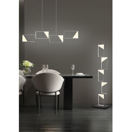Trio - Candelabro suspenso LED com regulação CAFU 4xLED/7W/230V