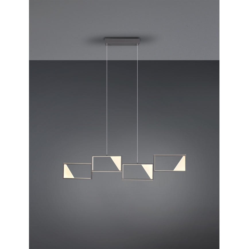 Trio - Candelabro suspenso LED com regulação CAFU 4xLED/7W/230V