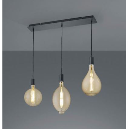 Trio - Candelabro suspenso LED com regulação GINSTER 3xE27/8W/230V