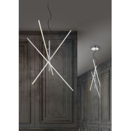 Trio - Candelabro suspenso LED com regulação TIRIAC 3xLED/7,5W/230V