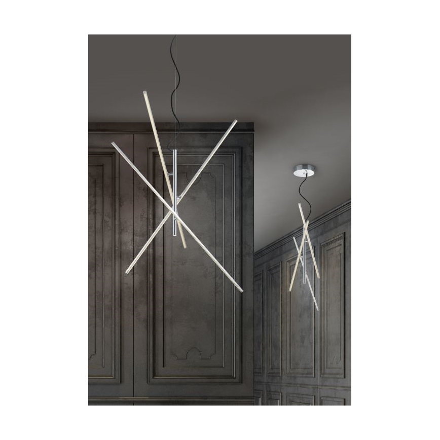 Trio - Candelabro suspenso LED com regulação TIRIAC 3xLED/7,5W/230V