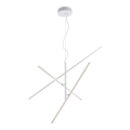 Trio - Candelabro suspenso LED com regulação TIRIAC 3xLED/8,5W/230V branco