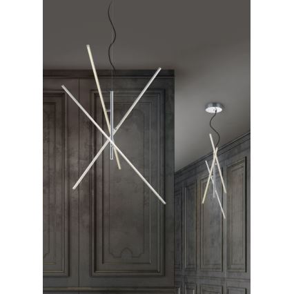 Trio - Candelabro suspenso LED com regulação TIRIAC 3xLED/8,5W/230V