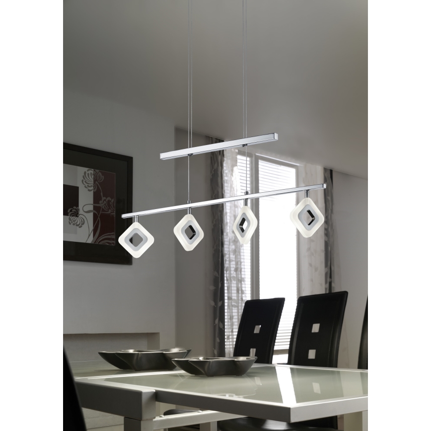 Trio - Candelabro suspenso LED PARADOX 4xLED/4,3W/230V