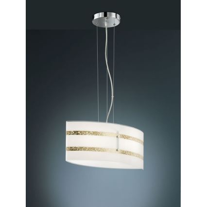 Trio - Candelabro suspenso NIKOSIA 2xE27/40W/230V dourada