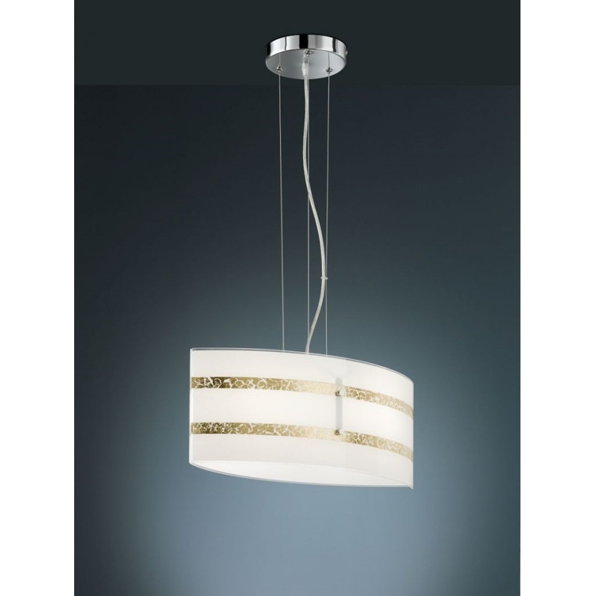 Trio - Candelabro suspenso NIKOSIA 2xE27/40W/230V dourada