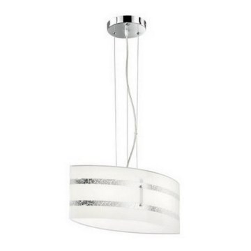 Trio - Candelabro suspenso NIKOSIA 2xE27/40W/230V prateado