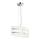 Trio - Candelabro suspenso NIKOSIA 2xE27/40W/230V prateado