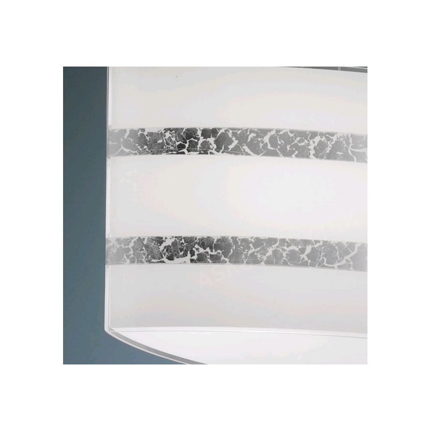 Trio - Candelabro suspenso NIKOSIA 2xE27/40W/230V prateado