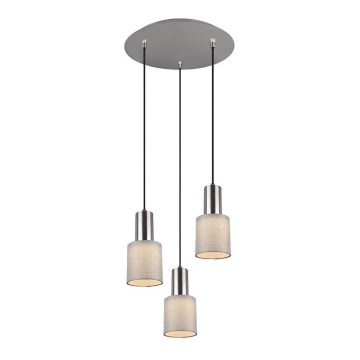 Trio - Candelabro suspenso WAILER 3xGU10/5W/230V cinzento