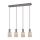 Trio - Candelabro suspenso WAILER 4xGU10/5W/230V cinzento