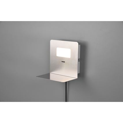 Trio - Iluminação de parede LED com prateleira ALOFT LED/3W/230V + entrada USB