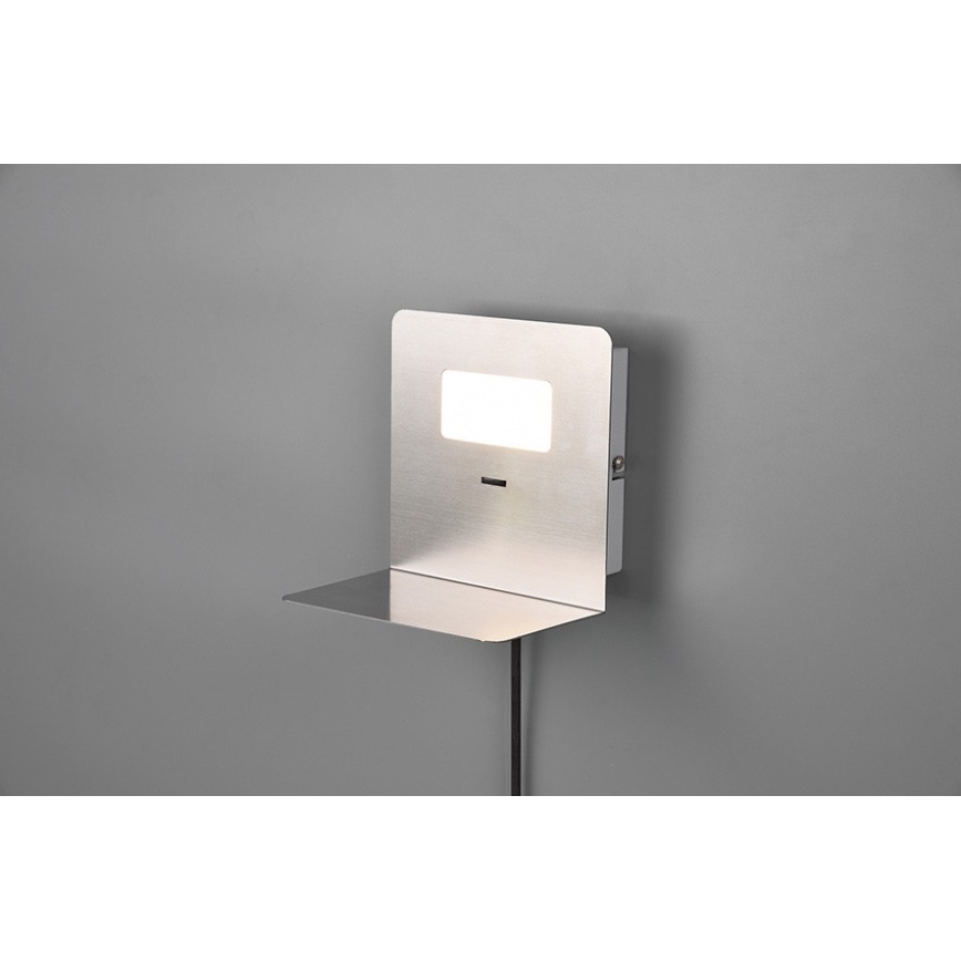 Trio - Iluminação de parede LED com prateleira ALOFT LED/3W/230V + entrada USB