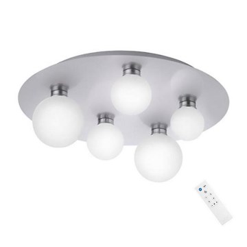 Trio - Iluminação de teto LED RGB com regulação DICAPO 5xLED/3W/230V 3000-5000K + controlo remoto