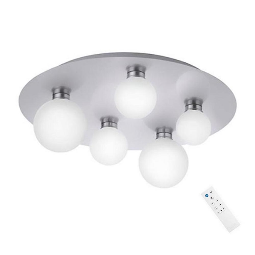 Trio - Iluminação de teto LED RGB com regulação DICAPO 5xLED/3W/230V 3000-5000K + controlo remoto