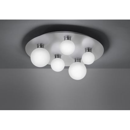 Trio - Iluminação de teto LED RGB com regulação DICAPO 5xLED/3W/230V 3000-5000K + controlo remoto