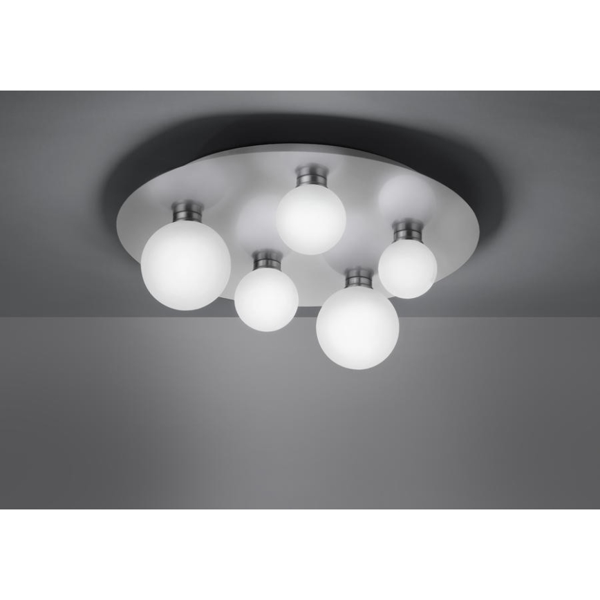 Trio - Iluminação de teto LED RGB com regulação DICAPO 5xLED/3W/230V 3000-5000K + controlo remoto