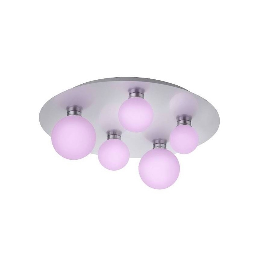 Trio - Iluminação de teto LED RGB com regulação DICAPO 5xLED/3W/230V 3000-5000K + controlo remoto