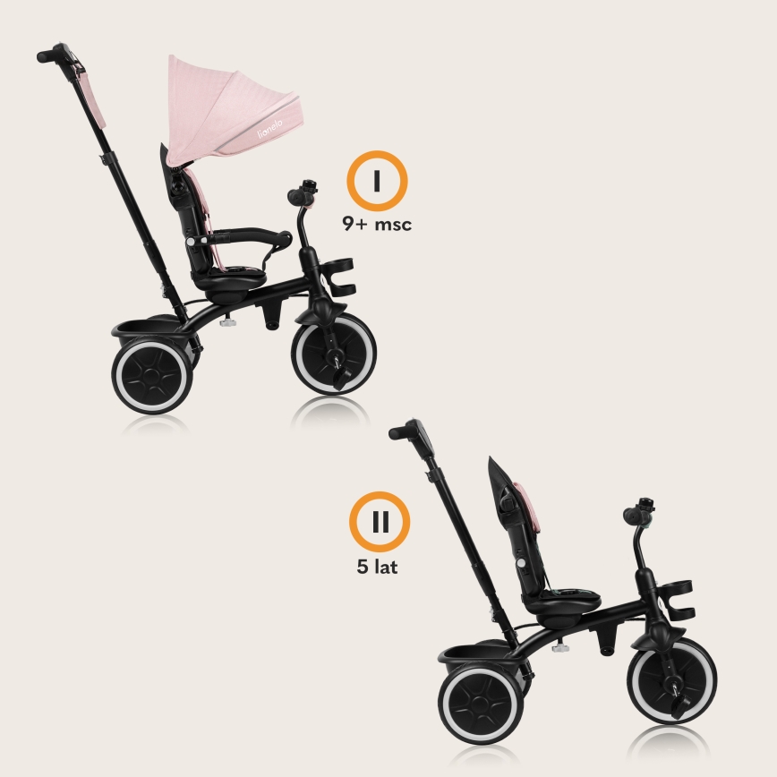 Trociclo Infantil BERRY Rosa Claro da Lionelo