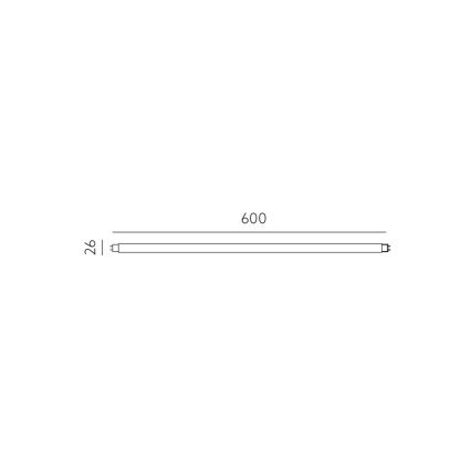 Tubo fluorescente LED G13/9W/230V 4000K 60 cm