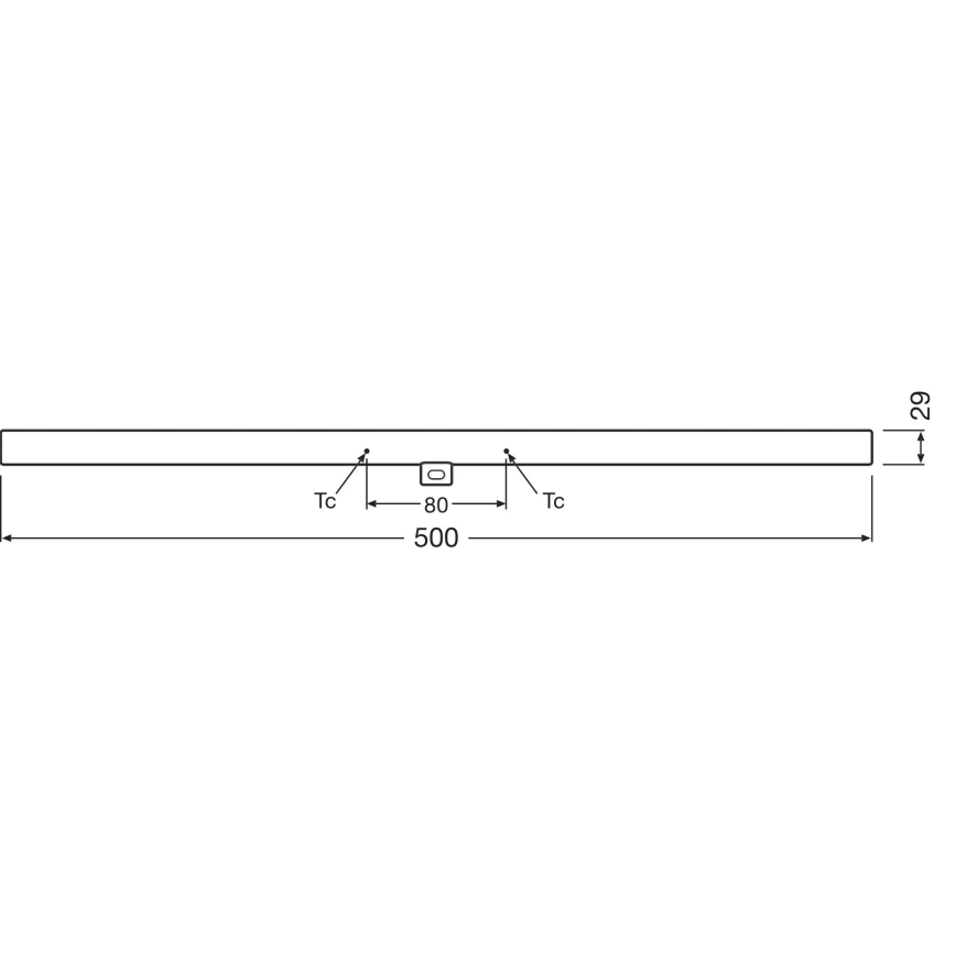 Tubo fluorescente LED regulável S14d/4,7W/230V 2700K 50 cm CRI 90 - Osram
