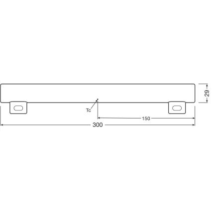 Tubo fluorescente LED regulável S14s/3W/230V 2700K 30 cm CRI 90 - Osram