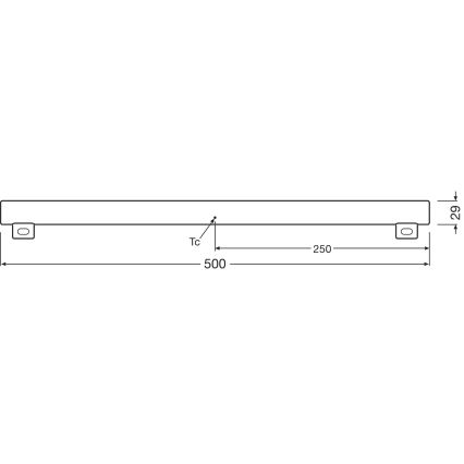 Tubo fluorescente LED regulável S14s/4,7W/230V 2700K 50 cm CRI 90 - Osram