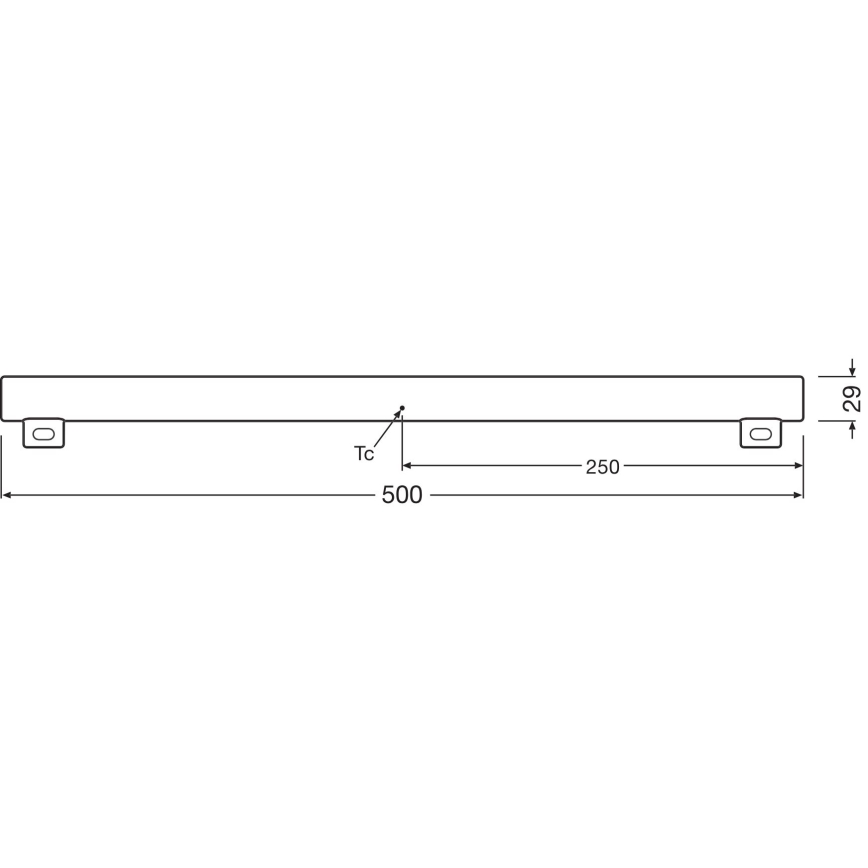 Tubo fluorescente LED regulável S14s/4,7W/230V 2700K 50 cm CRI 90 - Osram