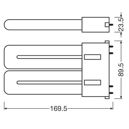Tubo LED 2G10/12W/230V 3000K - Osram