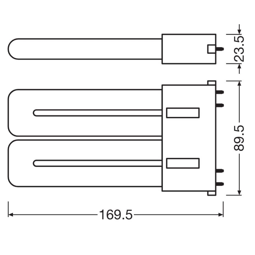 Tubo LED 2G10/12W/230V 3000K - Osram