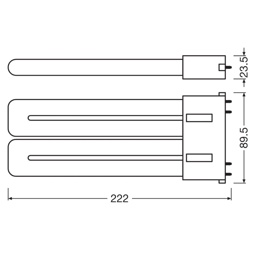 Tubo LED 2G10/20W/230V 3000K - Osram