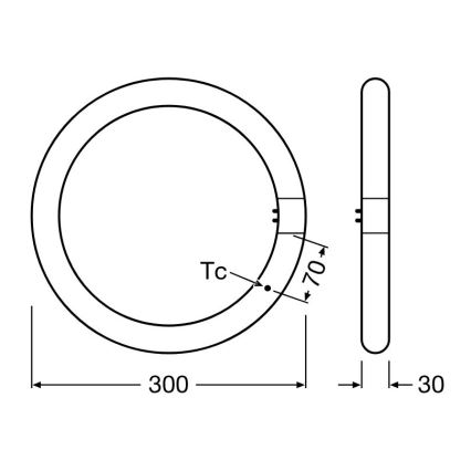 Tubo LED G10q/18,3W/230V 3000K - Osram