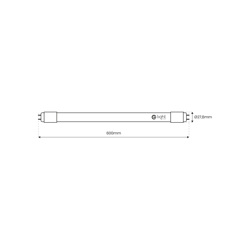 Tubo LED G13/9W/230V 4000K 60 cm