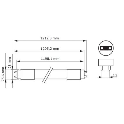Tubo LED Philips MASTER T8 G13/16W/80V 6500K 120 cm