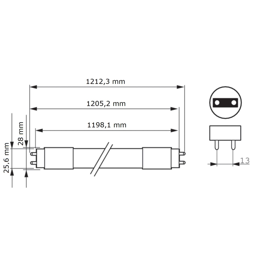 Tubo LED Philips MASTER T8 G13/16W/80V 6500K 120 cm