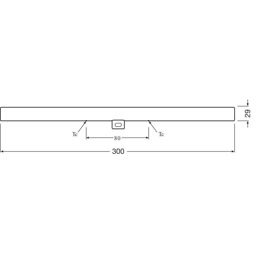Tubo LED S14d/3,5W/230V 2700K 30 cm - Osram