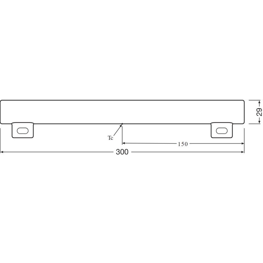 Tubo LED S14s/3,5W/230V 2700K 30 cm - Osram