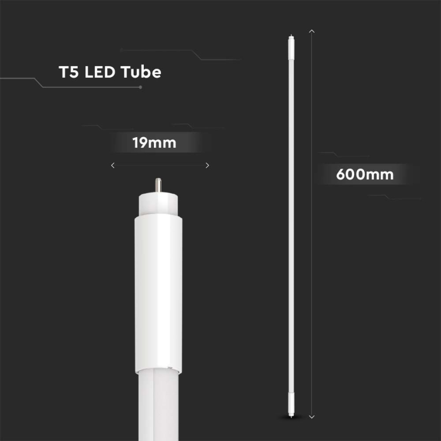 Tubo LED T5 G5/8W/230V 4000K 60 cm