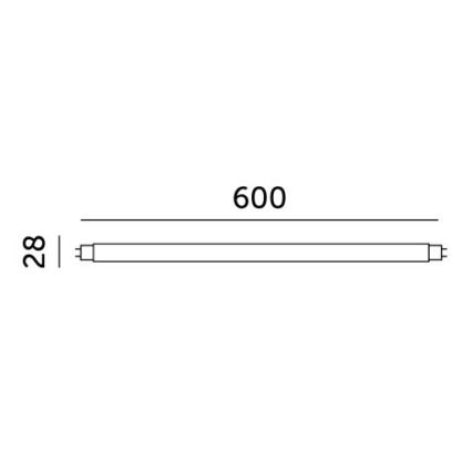 Tubo LED T8 G13/9W/230V 4000K 60 cm