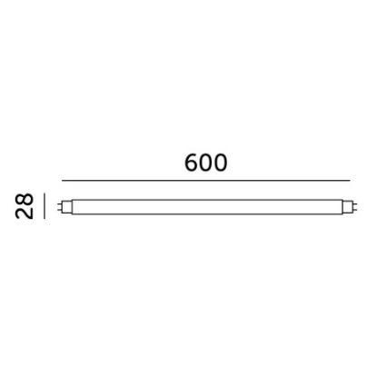 Tubo LED T8 G13/9W/230V 6500K 60 cm