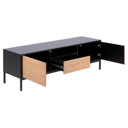 TV mesa SARON carvalho/preto