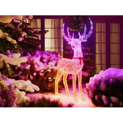 Twinkly - Rena de Natal exterior regulável LED RGBW REINGEERS 250xLED IP44 Wi-Fi