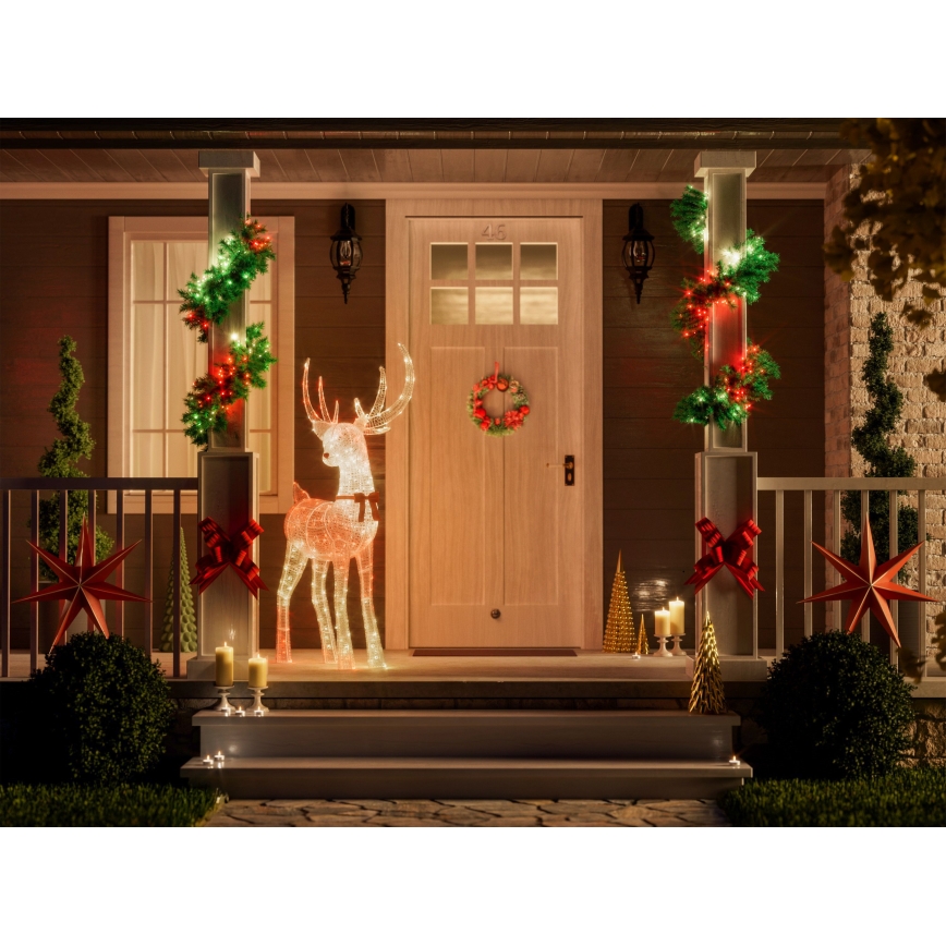 Twinkly - Rena de Natal exterior regulável LED RGBW REINGEERS 250xLED IP44 Wi-Fi