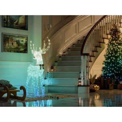 Twinkly - Rena de Natal exterior regulável LED RGBW REINGEERS 250xLED IP44 Wi-Fi