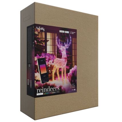 Twinkly - Rena de Natal exterior regulável LED RGBW REINGEERS 250xLED IP44 Wi-Fi