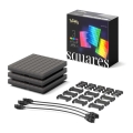 Twinkly - CONJUNTO 3xLED RGB Painel com regulação SQUARES 64xLED 16x16 cm Wi-Fi