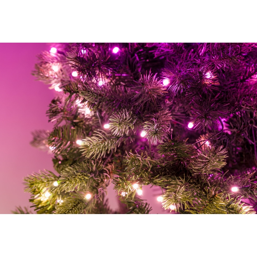 Twinkly - Grinalda de Natal LED RGB regulável 50xLED d. 60 cm Wi-Fi