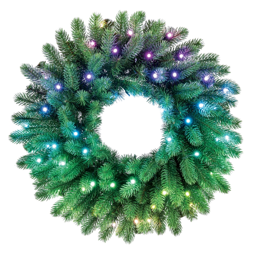 Twinkly - Grinalda de Natal LED RGB regulável 50xLED d. 60 cm Wi-Fi