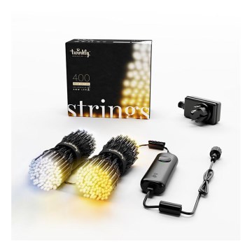 Twinkly - LED Regulação exterior Corrente de Natal STRINGS 400xLED 35,5m IP44 Wi-Fi