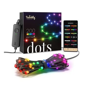 Twinkly - LED RGB Exterior regulação tira DOTS 200xLED 10 m IP44 WiFi
